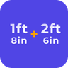 Feet and Inches Calculator